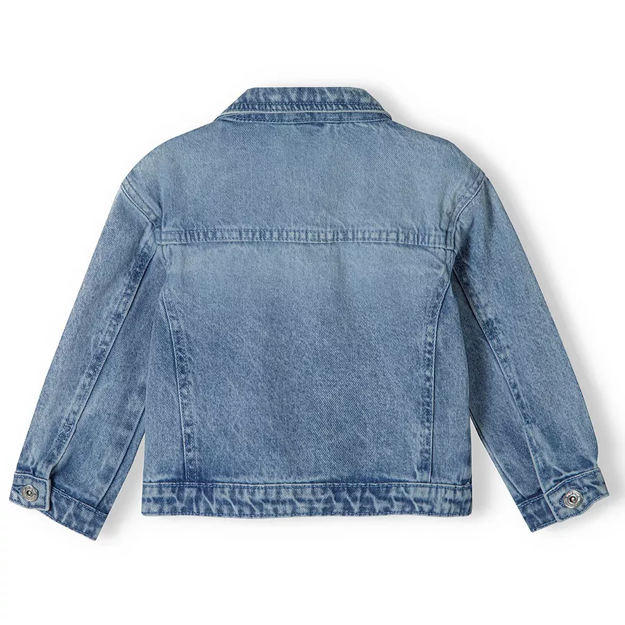 MINOTI Jeansjacke mit Aufnähern Denim-Blau
