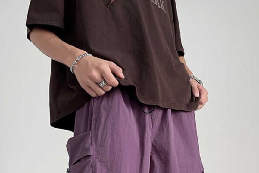 Fushet - Cargoshorts met trekkoord in de taille