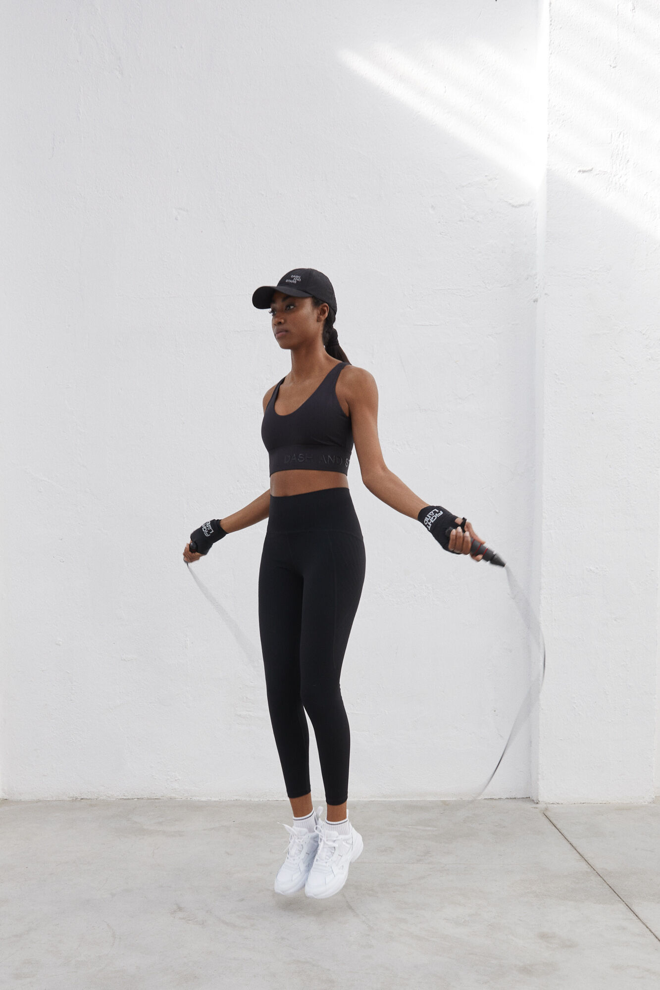 Leggings Power Sculpt em microfibra preta