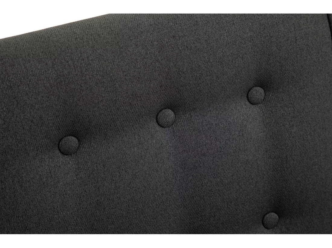 Chaise à bascule - Tissu & Bois - Gris foncé - Dream