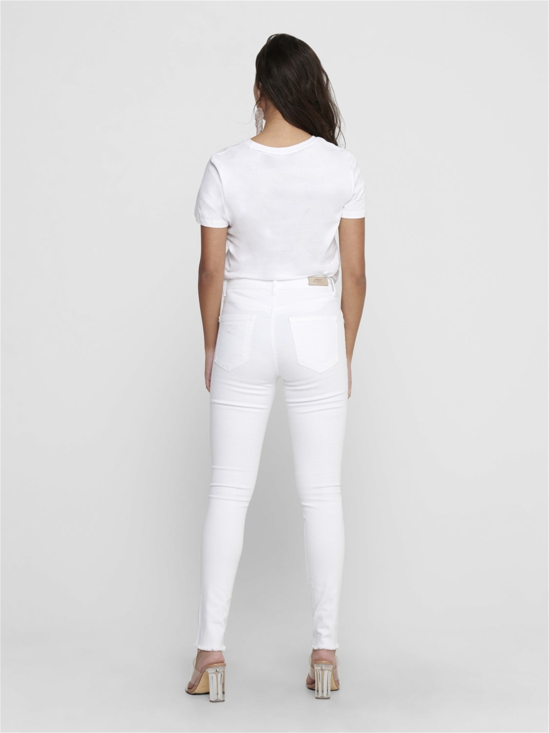 ONLBLUSH Mittlere Taille Skinny Fit Jeans White