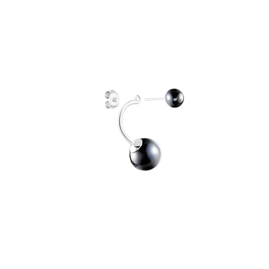 Bijoux D'oreilles Alyson Argent Blanc Céramique