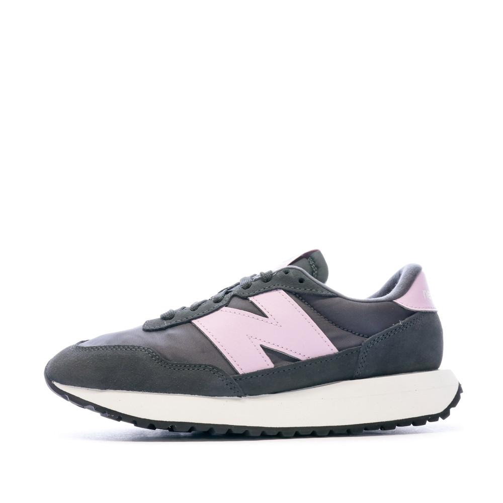 New Balance WS237 Baskets Grise/Violet Femme New Balance