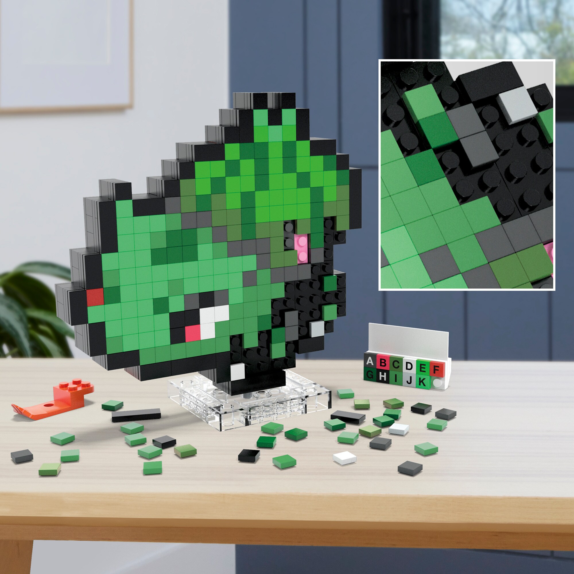 Mattel Konstruktionsspielzeug MEGA Pokémon Bisasam Pixel Art