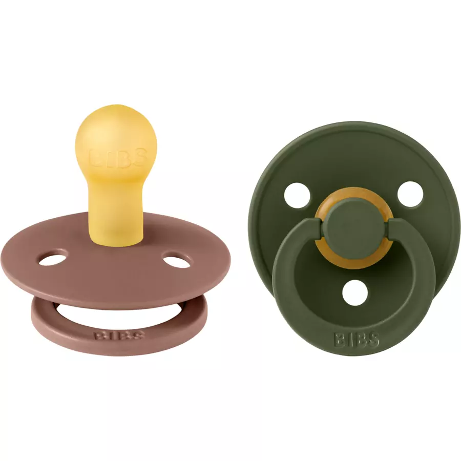 BIBS® Schnuller Colour WoodchuckHunter Green 0-6 Monate, 2 Stk.