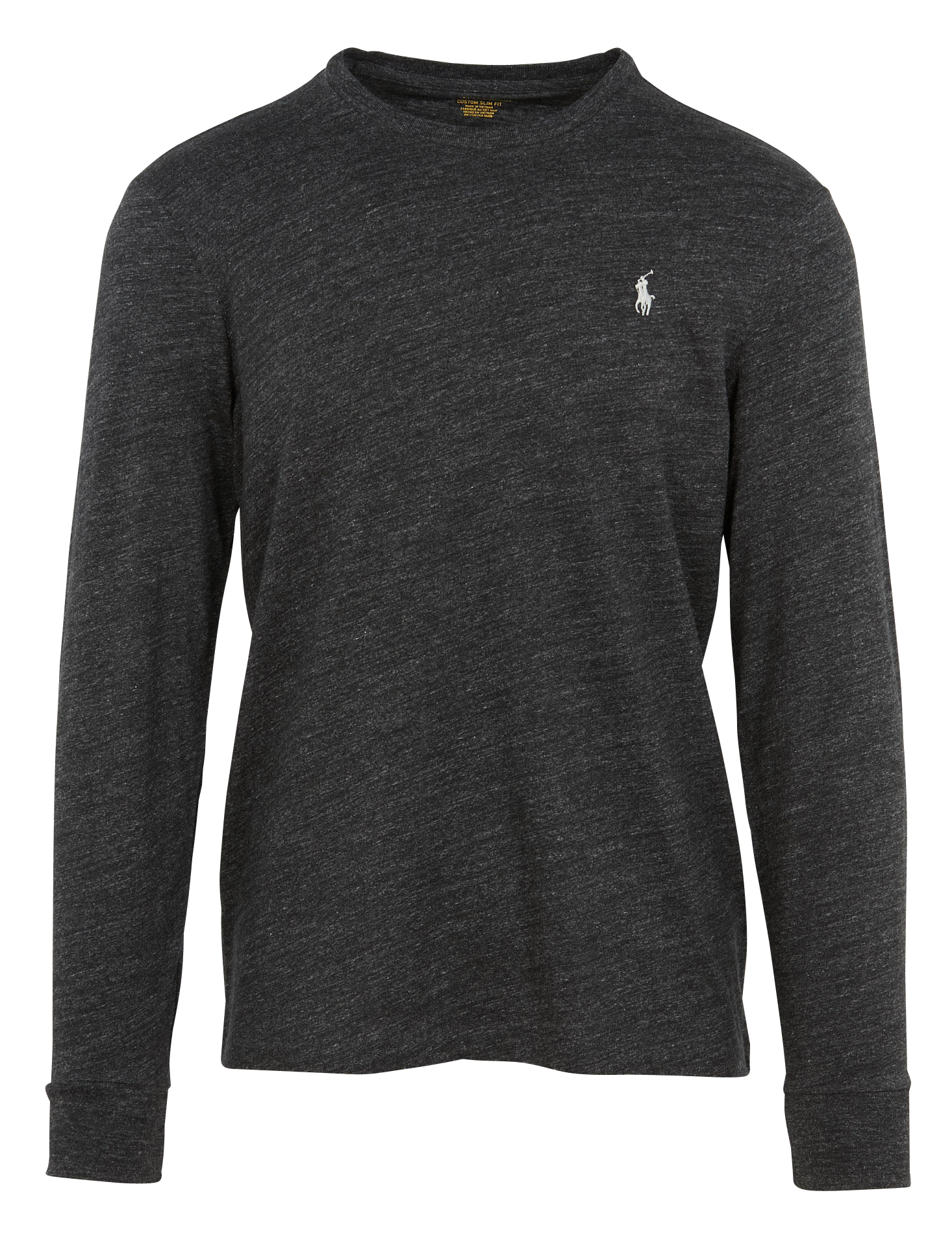 Tee-shirt col rond slim-fit en coton | Noir