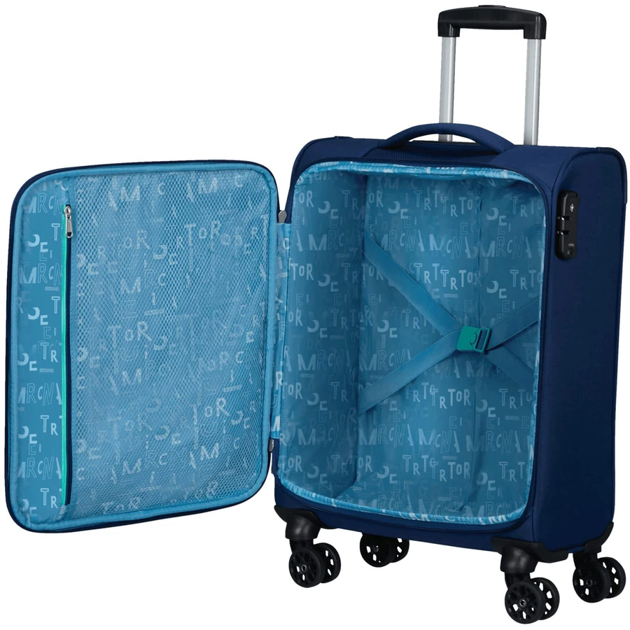 American Tourister Sea Seeker - 4-Rollen-Kabinentrolley S 55 cm combat navy