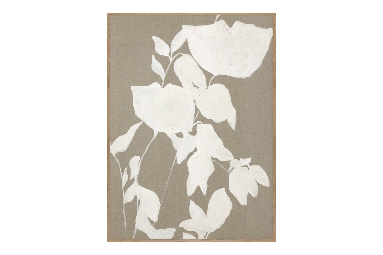 Fortuna White 90x120 cm Oak Frame