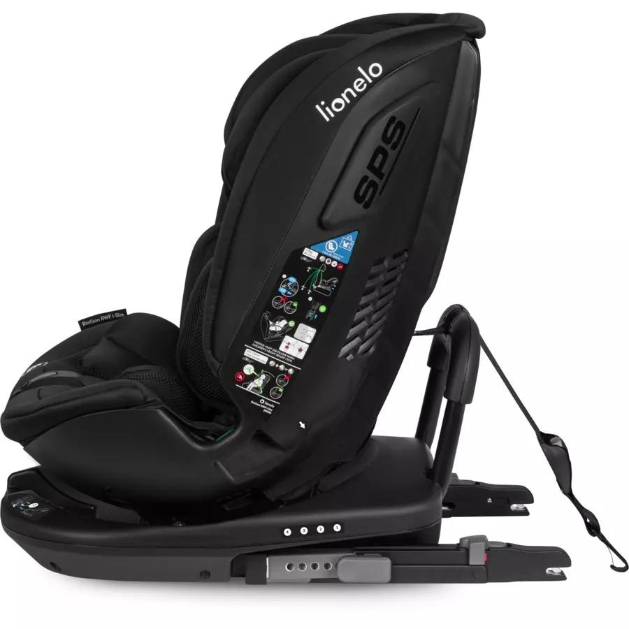 lionelo Reboarder Bastiaan RWF i-Size Black Carbon