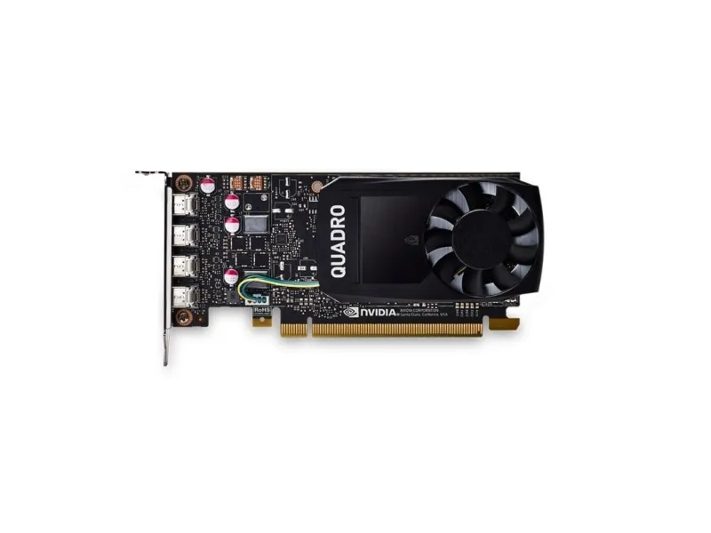 NVIDIA Quadro P1000 - Grafikkort - Quadro P1000 - 4 GB GDDR5 - PCIe 3.0 x16 lavprofil - 4 x Mini DisplayPort - Adapters Included