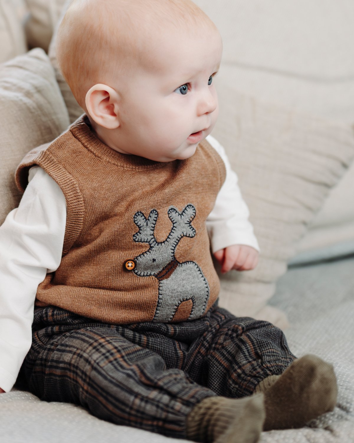 Bukse Baby – Vevd Twill Penbukse
