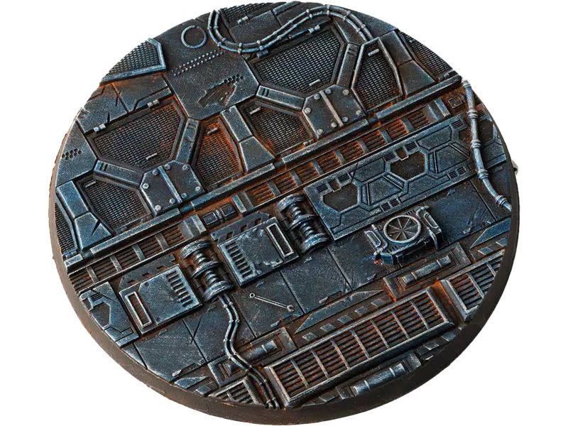GamersGrass Spaceship Corridor round 100 mm (x1) Hochwertige Bases für den Miniaturenbau