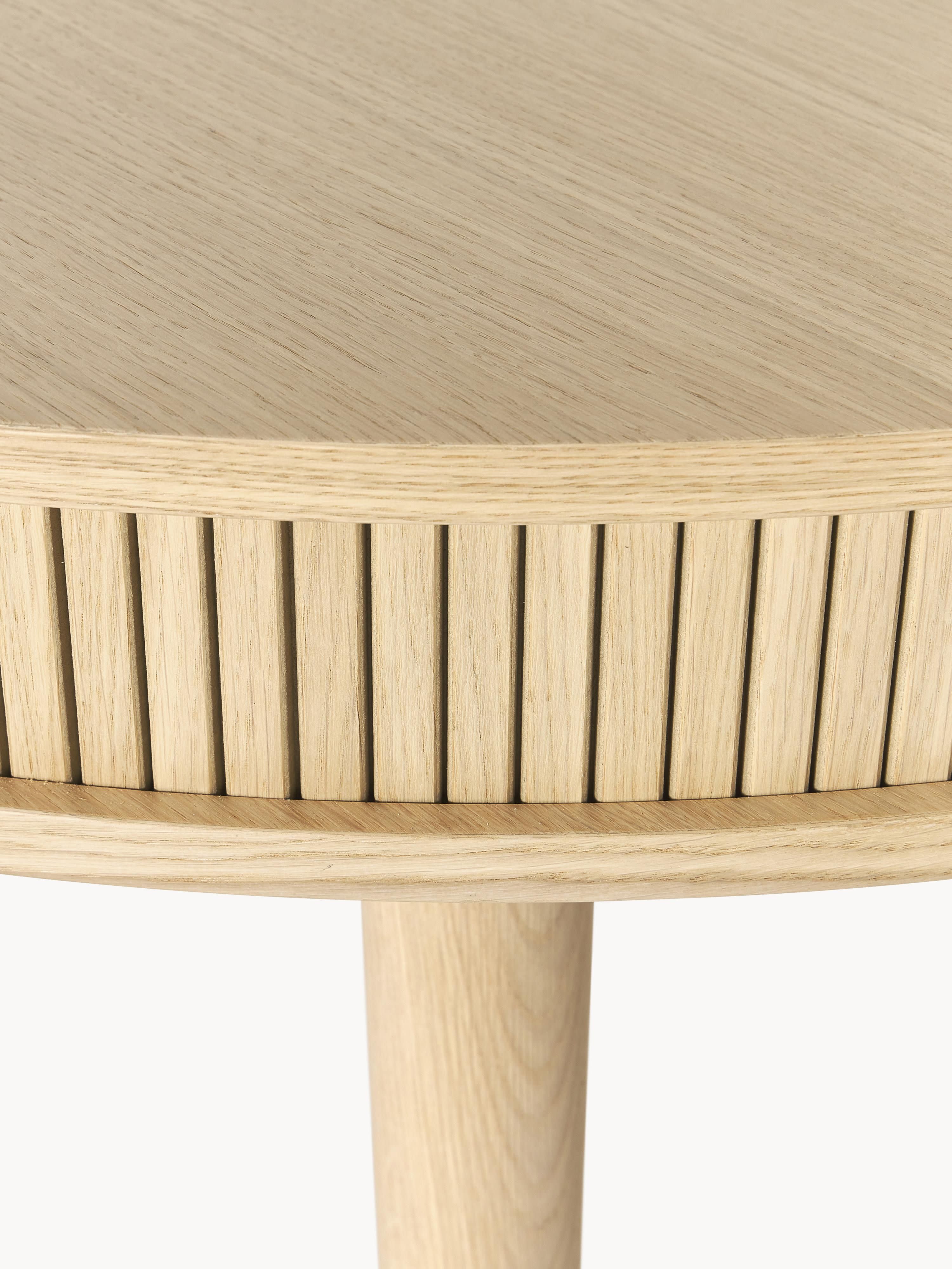 Ronde eettafel Calary met opbergruimte, in verschillende formaten