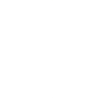Kwartrond grenen wit gelakt 11x11mm 270cm