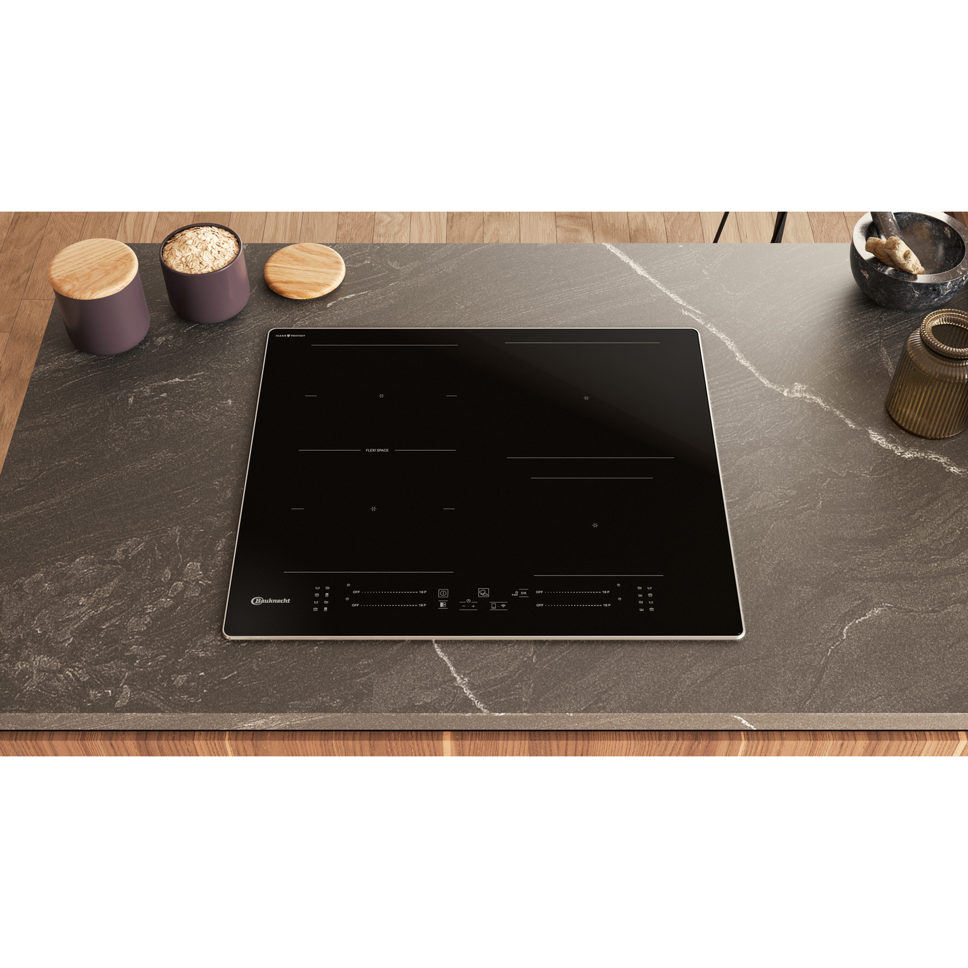 BAUKNECHT Einbau-Backofenset BAKOCPHYDRO - schwarz - A+