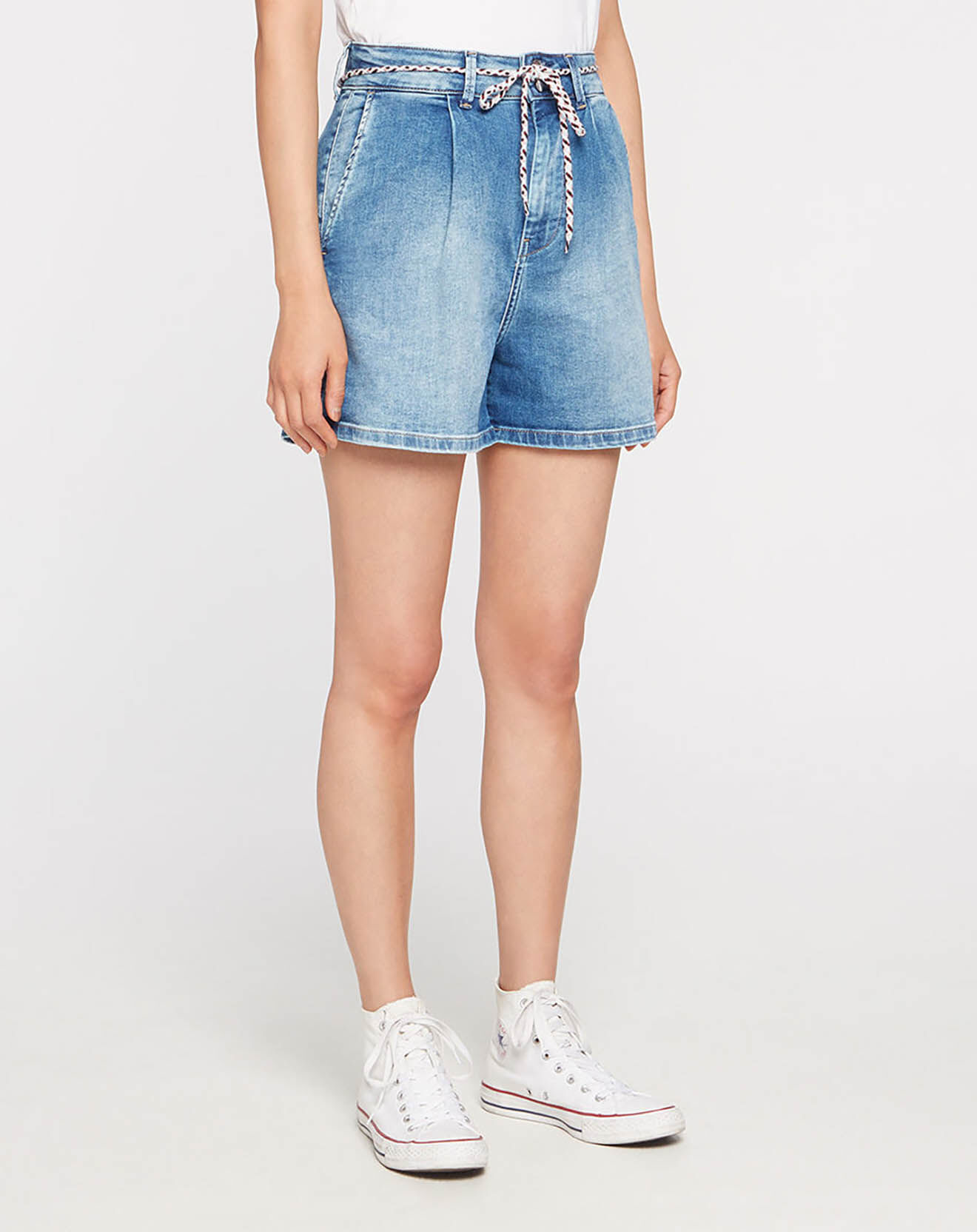 Pepe Jeans Short Denim Th Mom bleu