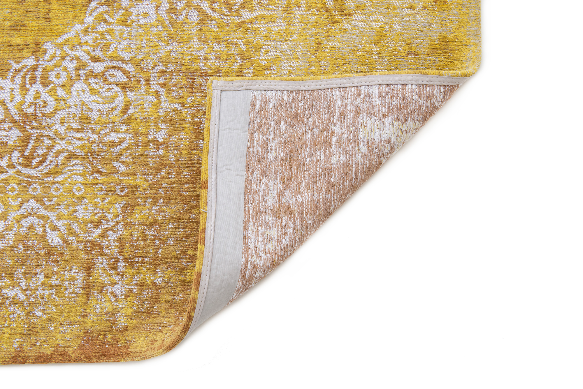Ecorugs vloerkleed Kirman geel 240x340 cm