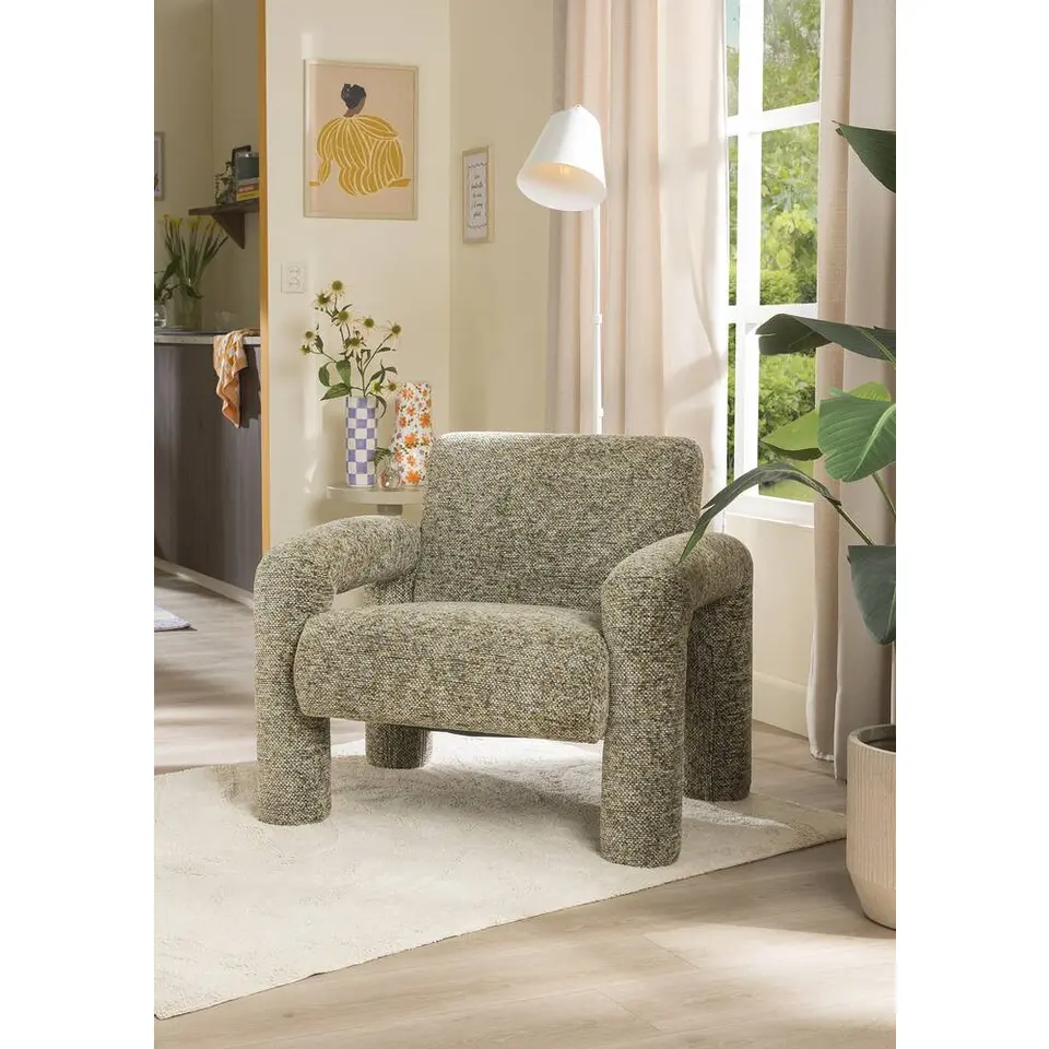 Fauteuil Puck - bruin melange