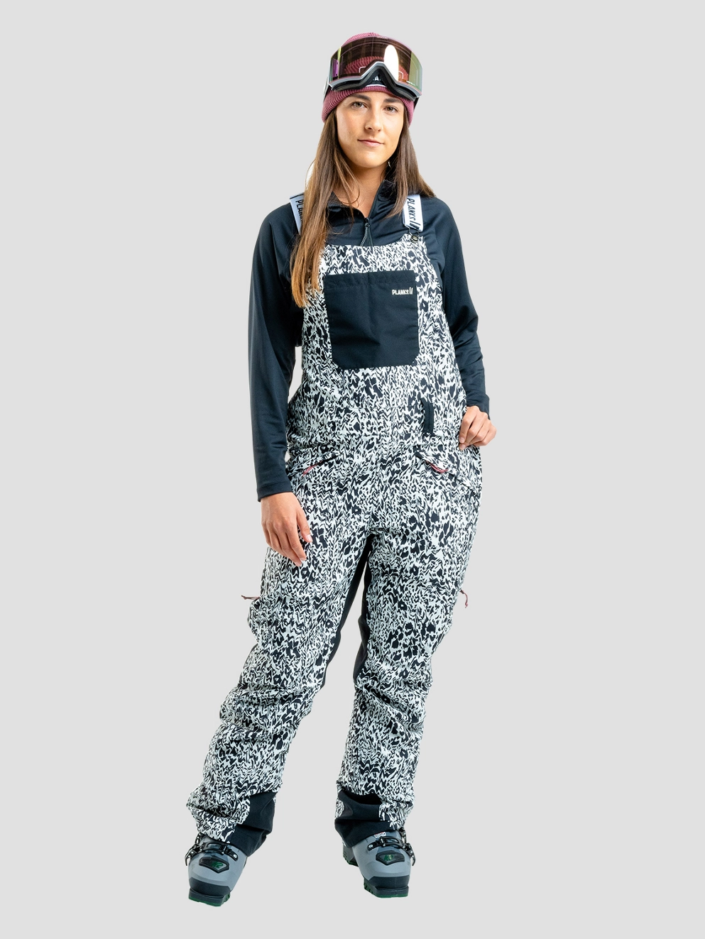 Planks Fun-Garees Bib Pants animal bone