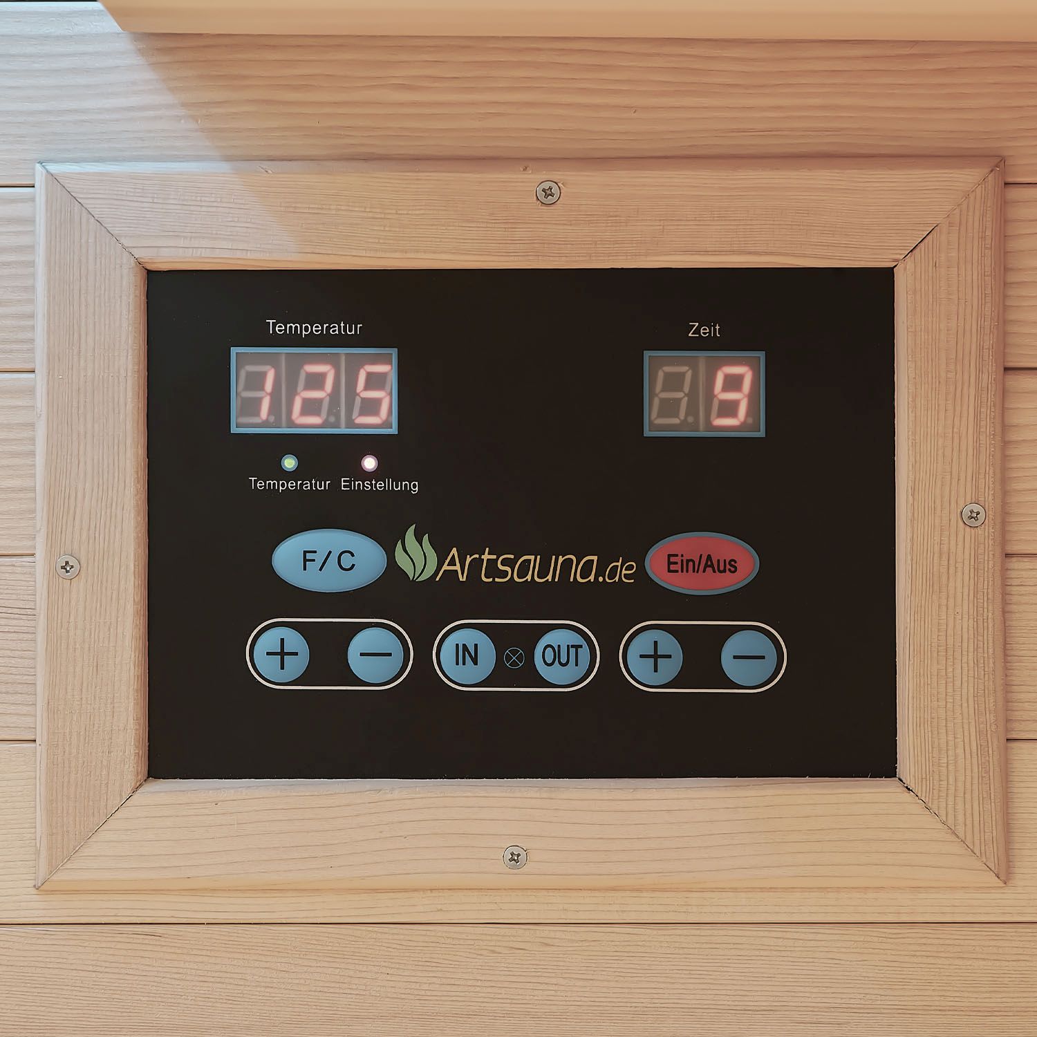 Infrarotkabine Nyborg E150K – Infrarotsauna 4 Personen –LED-Farblicht, 7 Keramik-, 1 Flächenstrahler