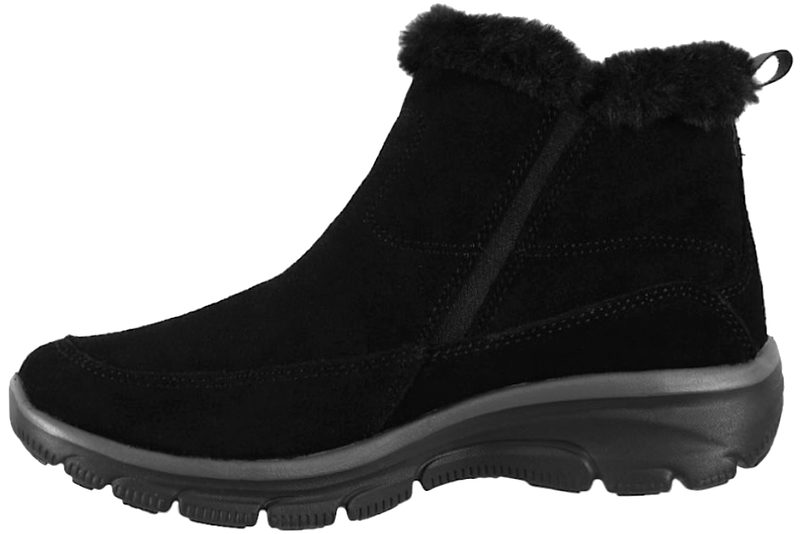 SKECHERS EASY GOING COOL ZIP BLACK BOOT