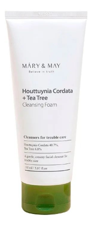 Mary&May Houttuynia Cordata   Tea Tree Cleansing Foam - 150 ml.