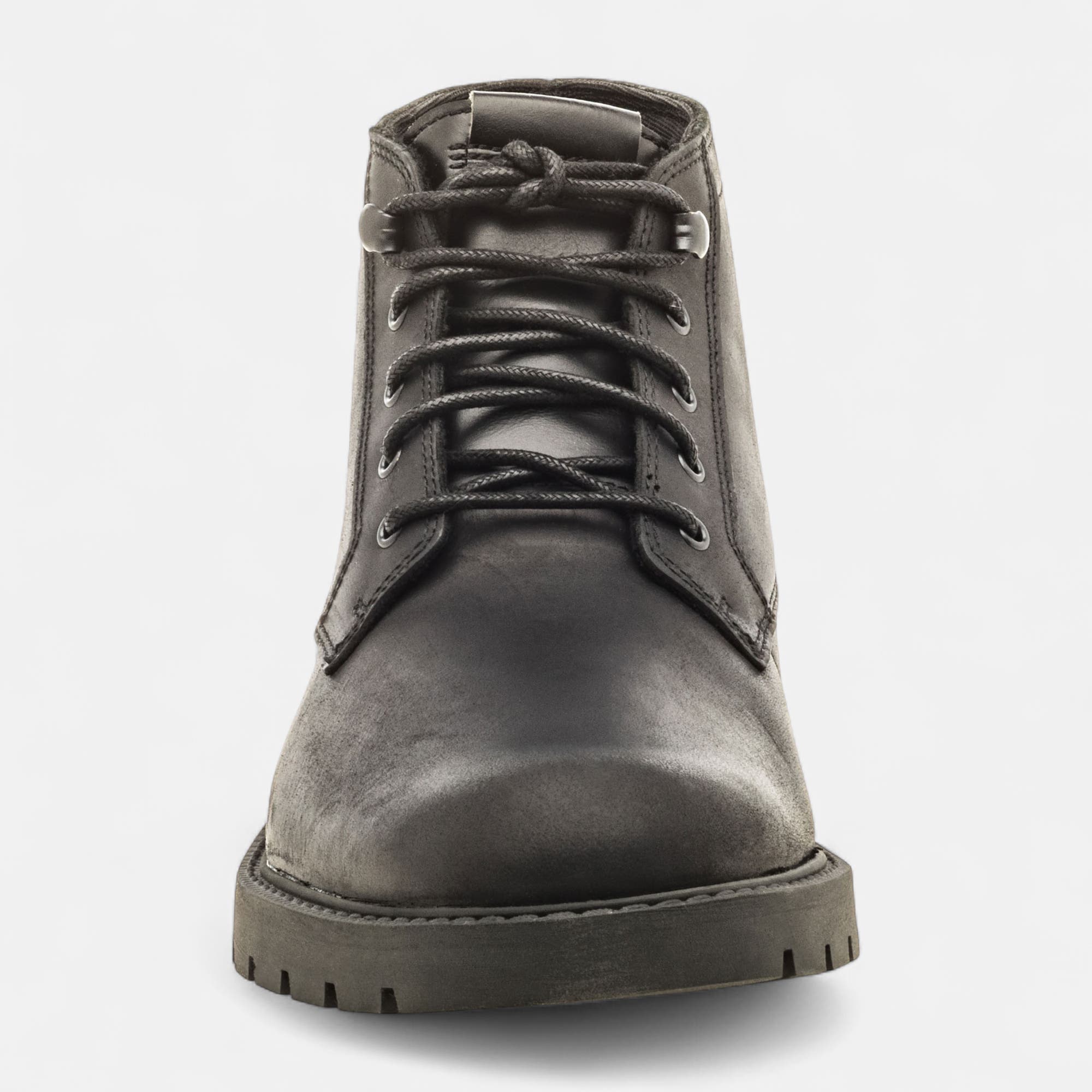 Bottines Homme en cuir noir