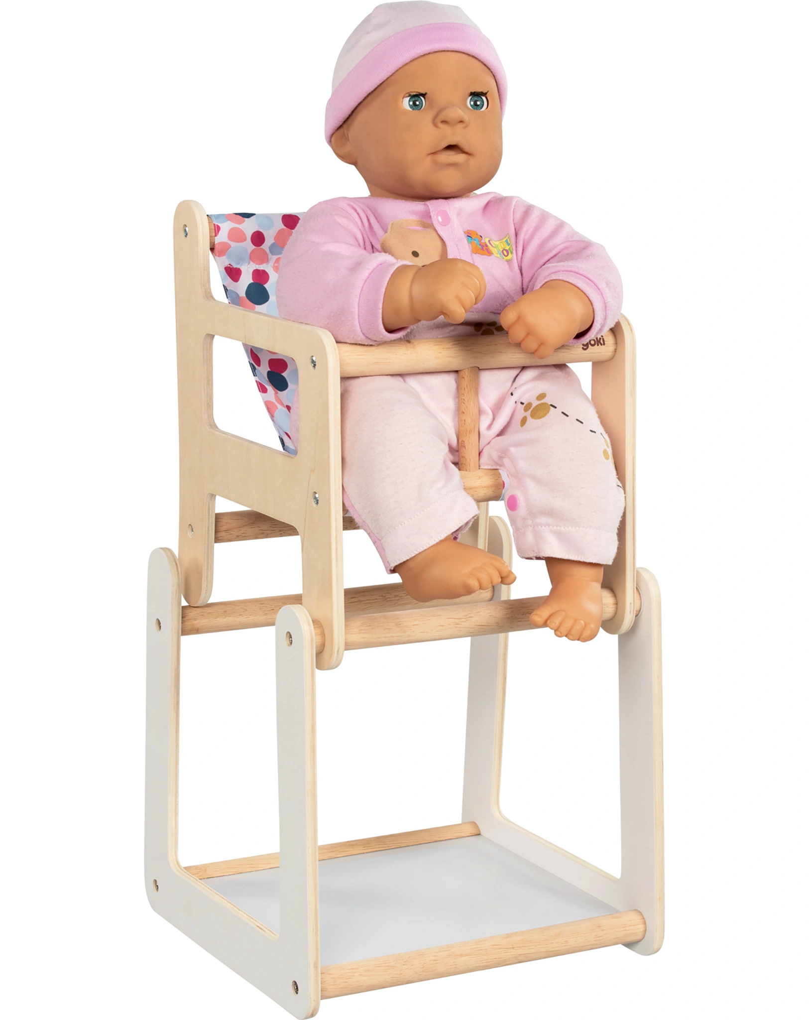 Puppenmöbel HOCHSTUHL 2in1 mit Tisch