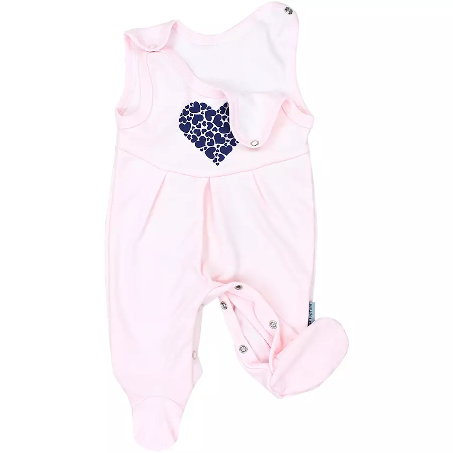 TupTam Baby Unisex Strampler-Set mit Aufdruck Spruch 2-tlg rosablau