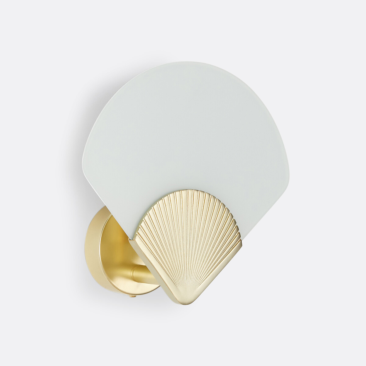 LA REDOUTE INTERIEURS<br>Arandela em latão e vidro opalino, Alcance