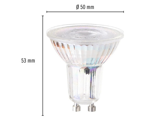 FLAIR LED reflectorlamp dimbaar PAR16 GU10/4,5W (50W) 345 lm 2700 K warm wit helder 36°