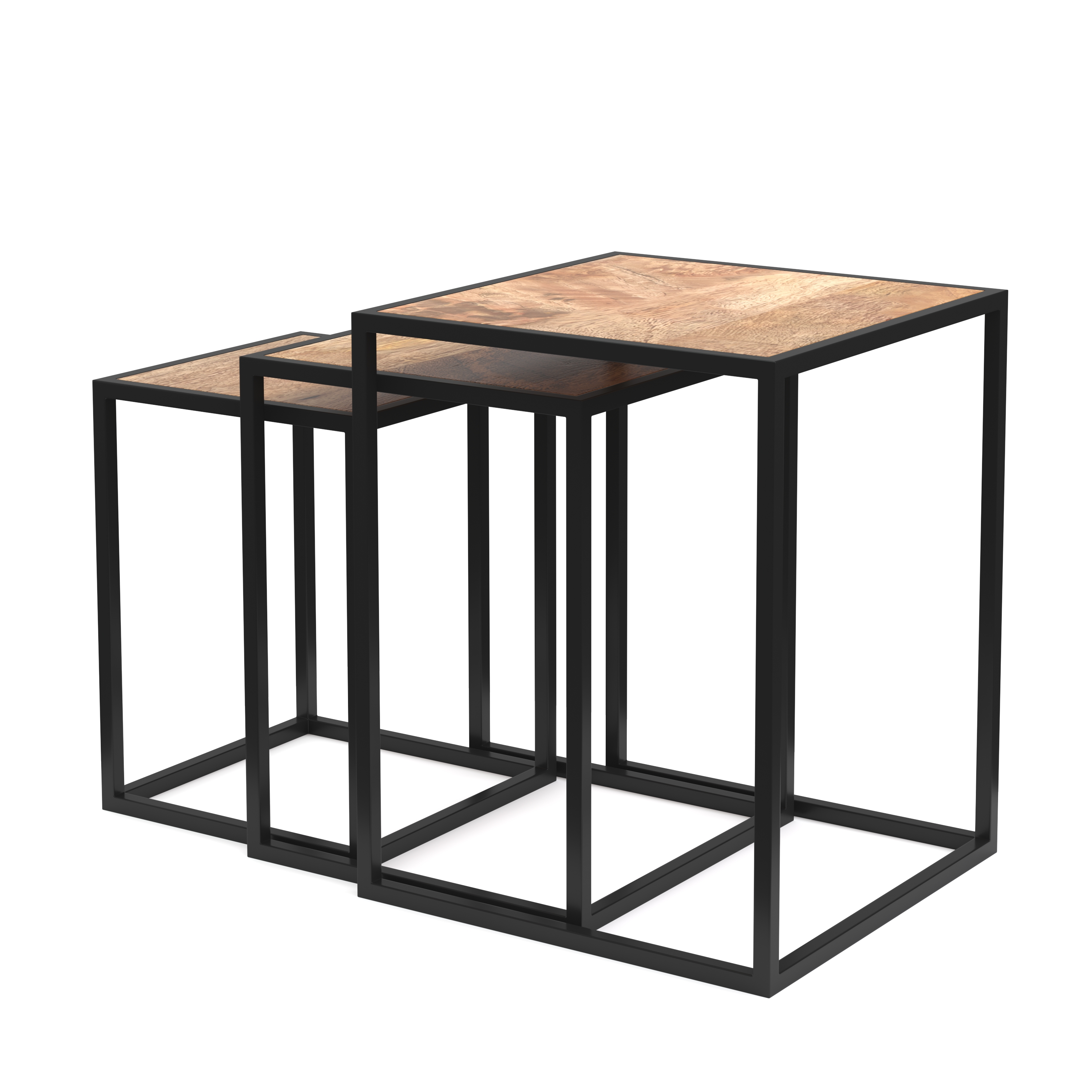 Beistelltisch Holz TIMO 3-teilig