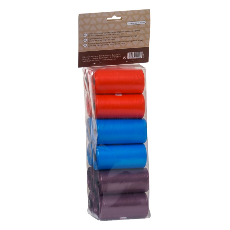 WUAPU 12 ROLOS DE SACOS HIGIÊNICOS MISTOS