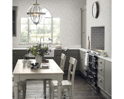 Vliesbehang 113391 Laura Ashley Oriëntaals Wit