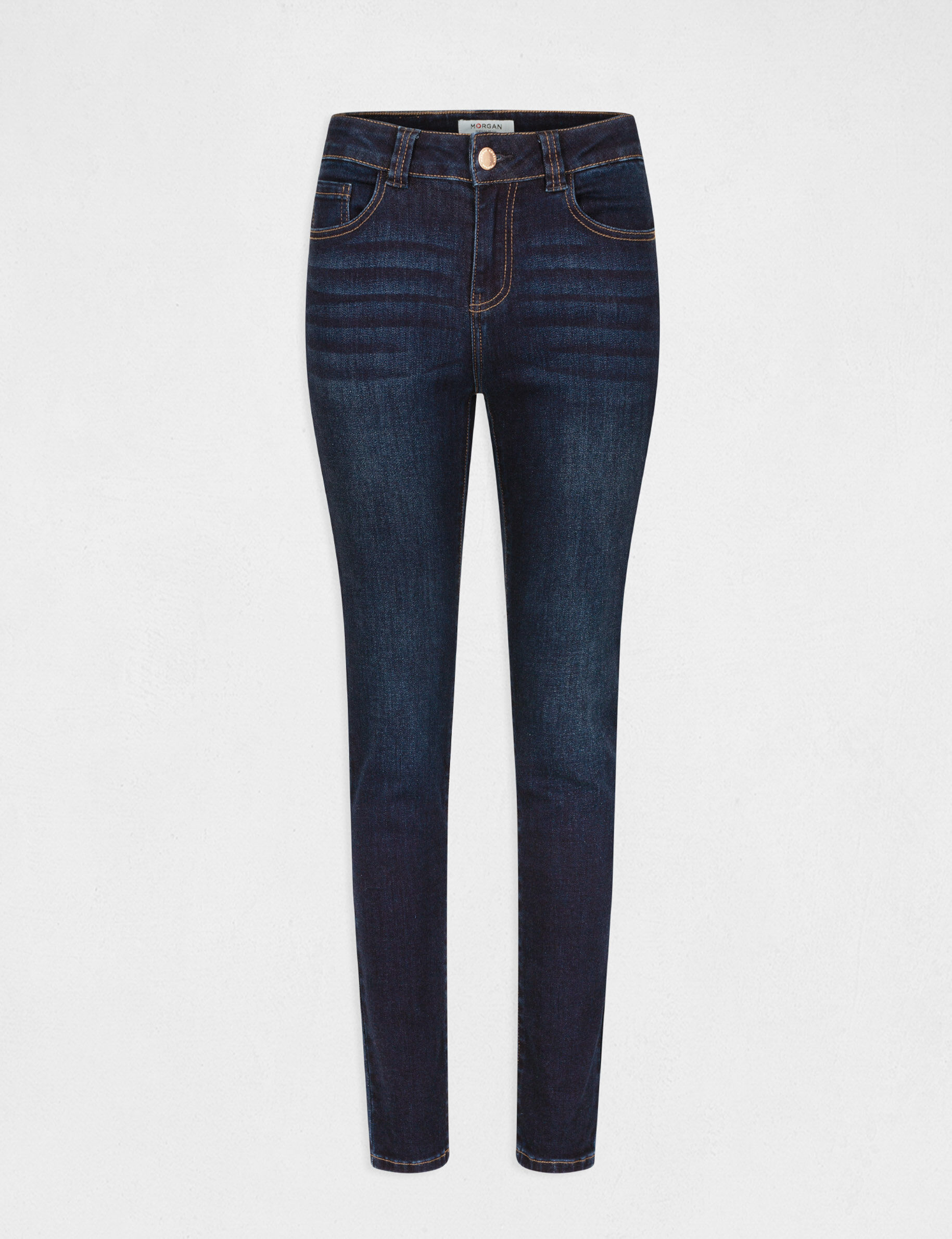 Jeans slim taille haute jean brut femme - jean_brut
