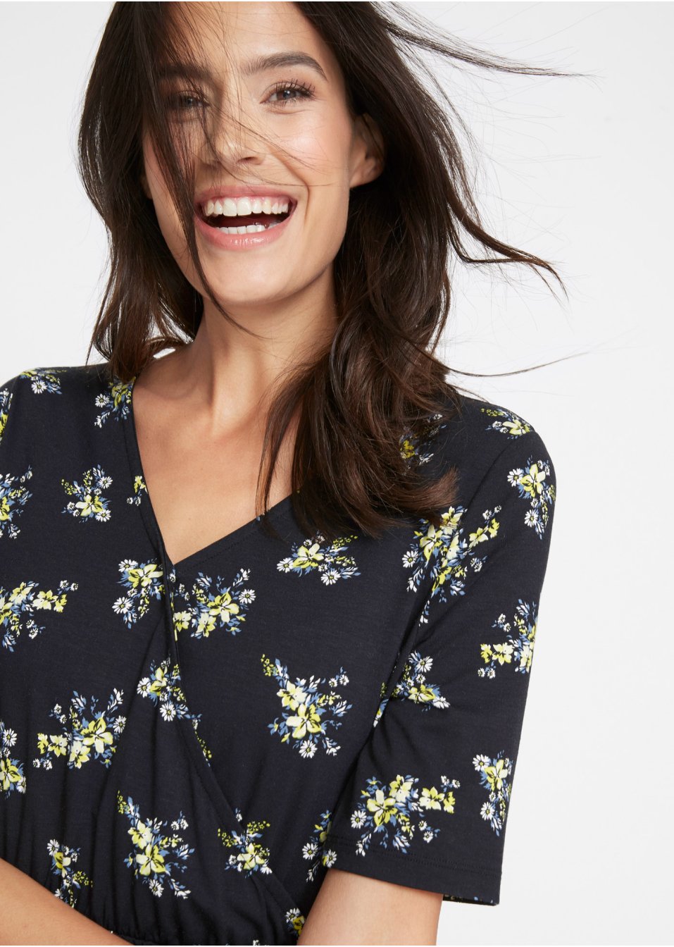 Robe longue imprimée