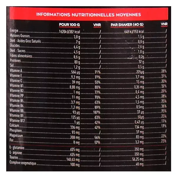 Eafit Pure Whey Fraise 750g