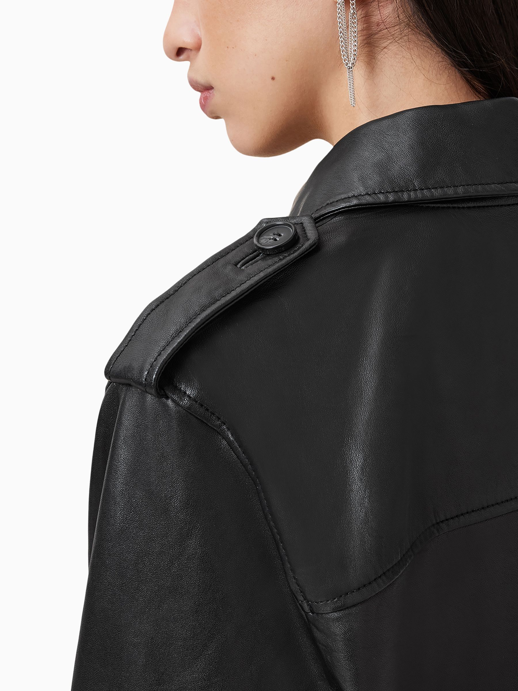 AllSaints Hendry Crop Trench Jacket