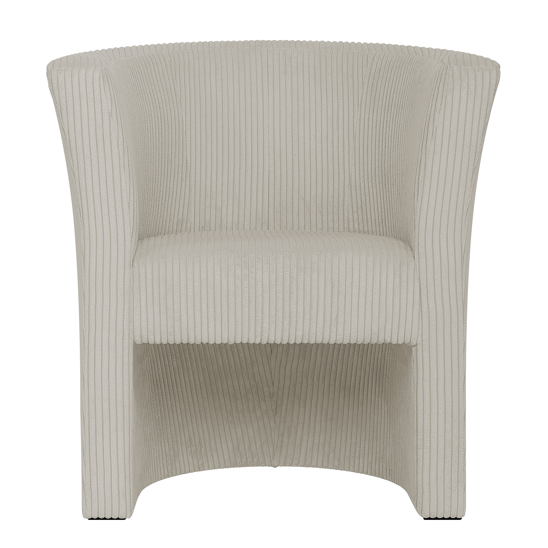 Cocktailsessel - creme - Cord - 76 cm hoch