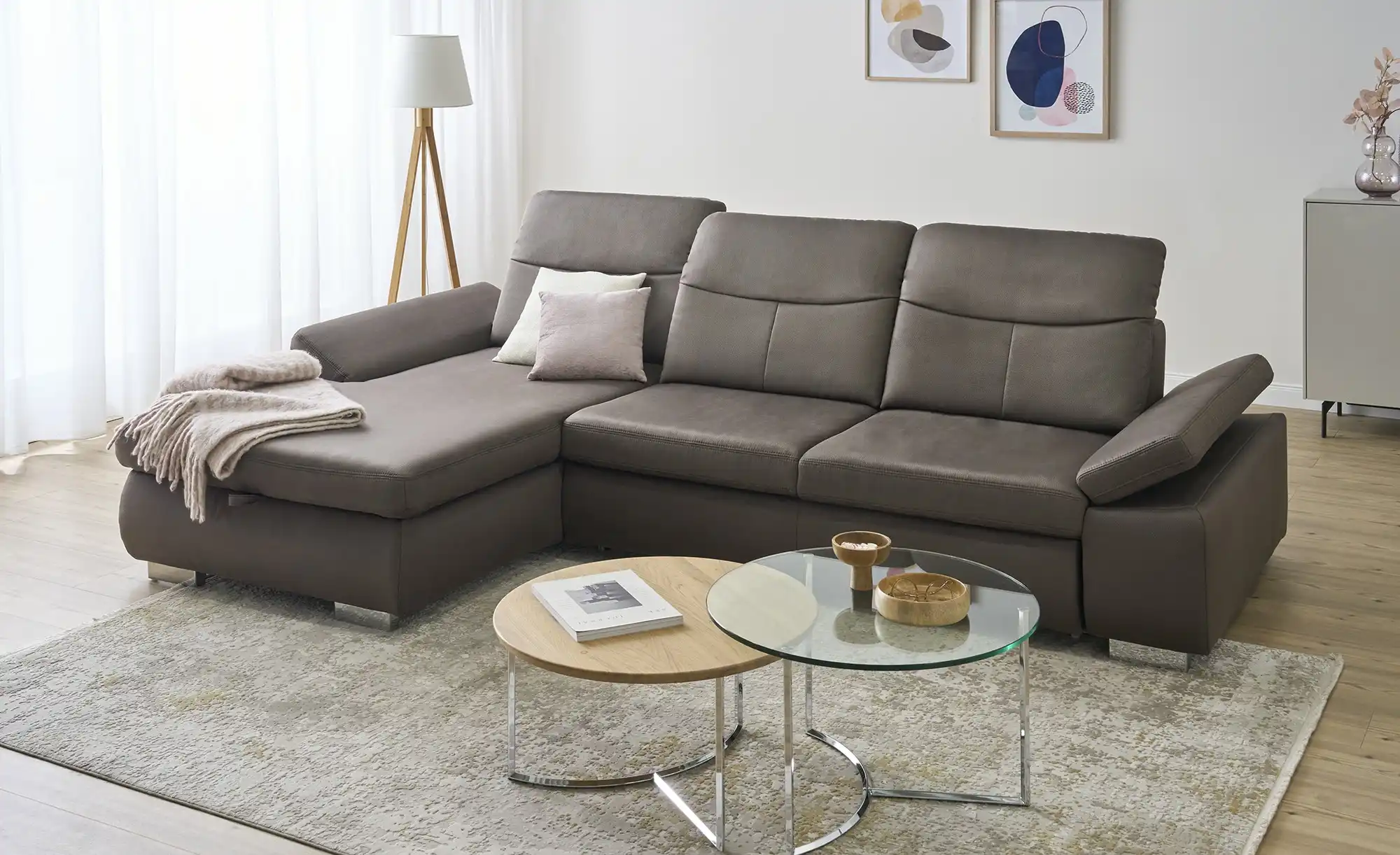 Lounge Collection Ecksofa aus Mikrofaser Kathrin