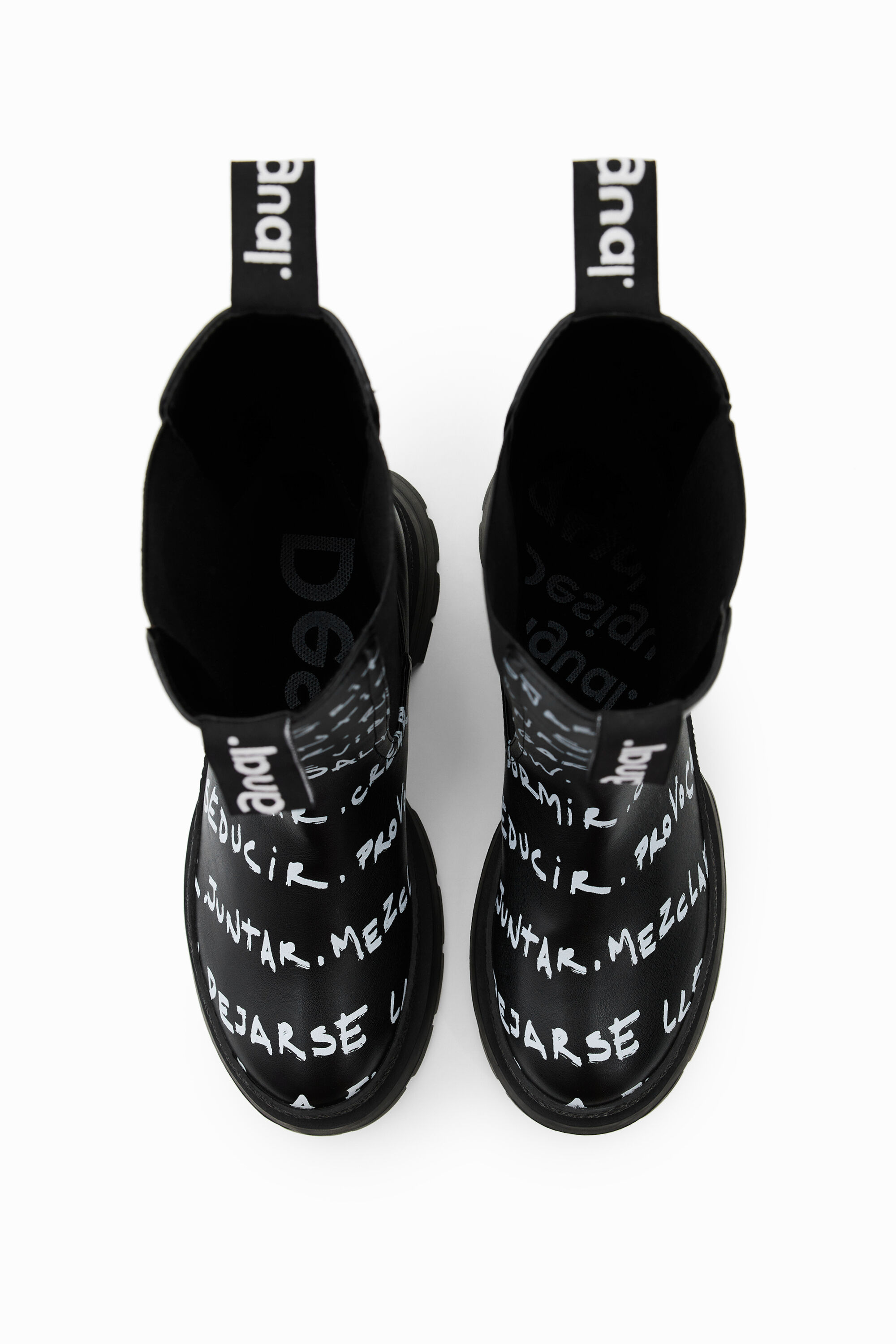 Mensagens de botas Chelsea altas