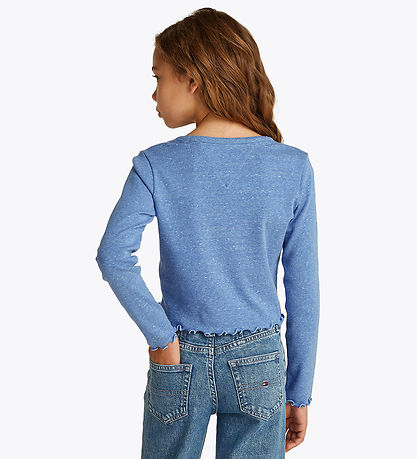 Tommy Hilfiger Bluse - Kurz geschnitten - Blue Zauber