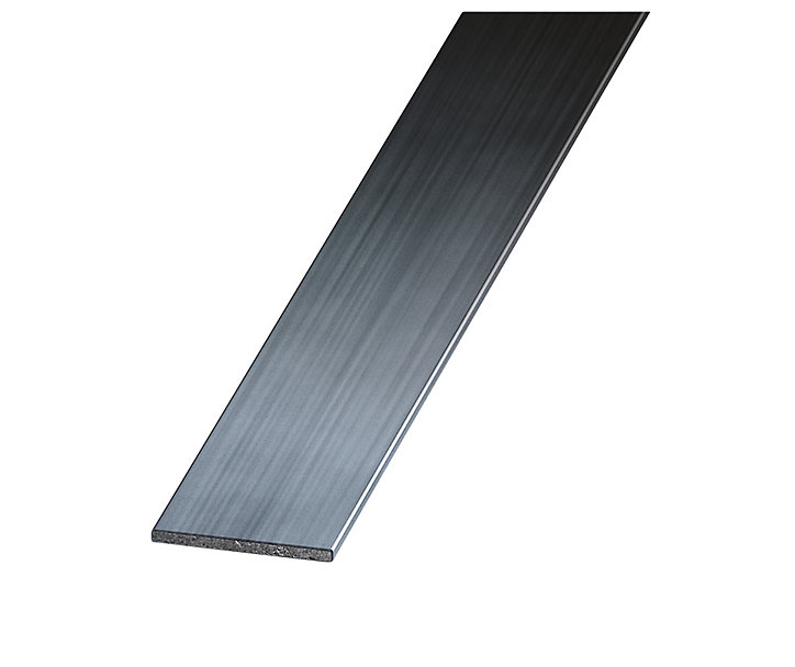 Plat acier étiré verni 10 x 2 mm, 1 m