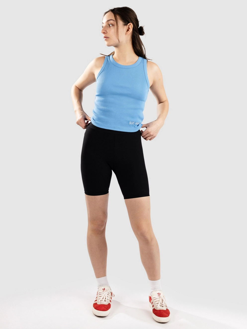 Blue Tomato Ribbed Short Leggings Shorts black