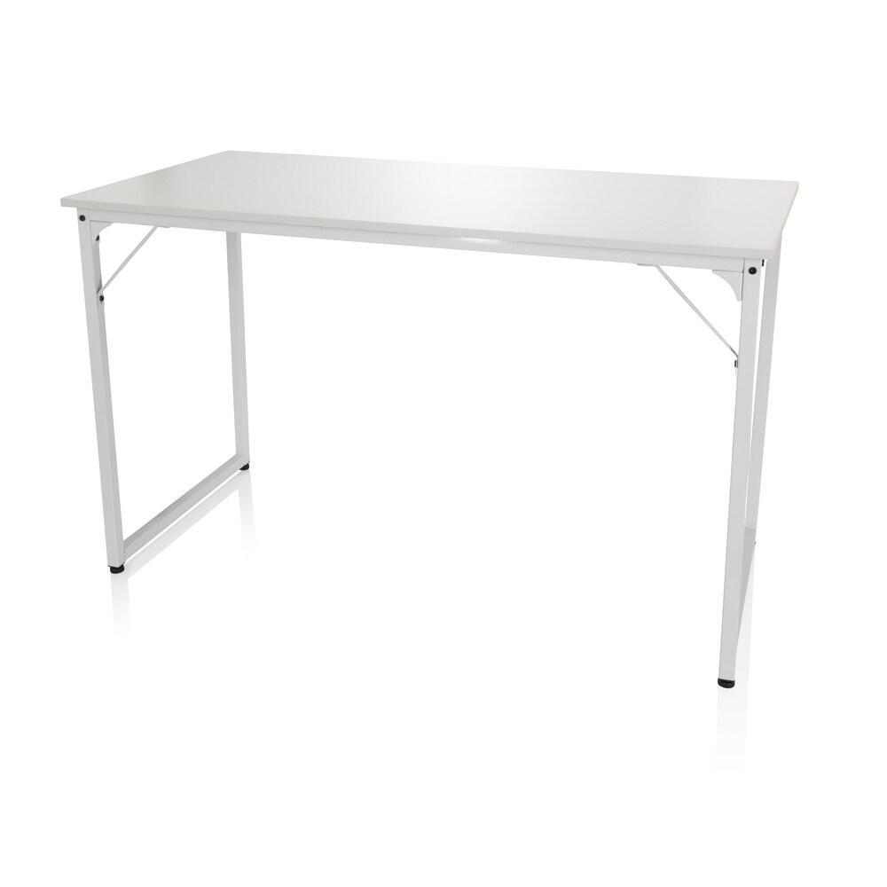 Schreibtisch WORKSPACE II Melaminharzbeschichtete Spanplatte, Gestell pulverbeschichteter Stahl hjh OFFICE