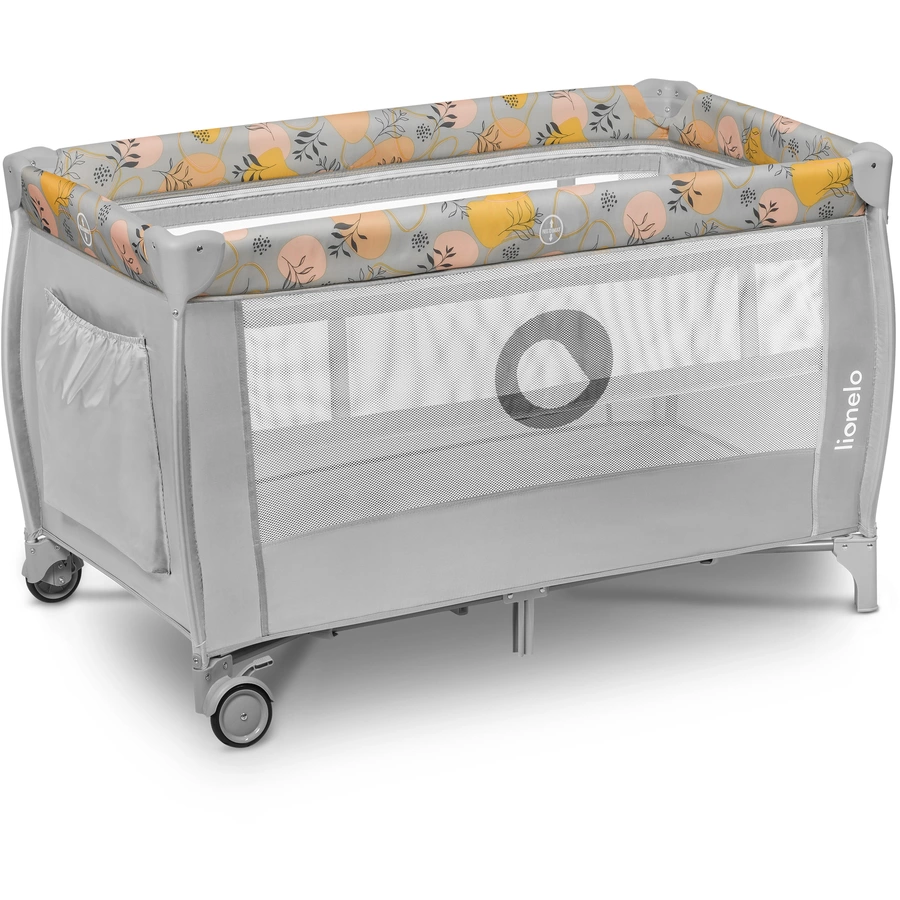 lionelo Reisebett Stefi Plus Pink Yellow