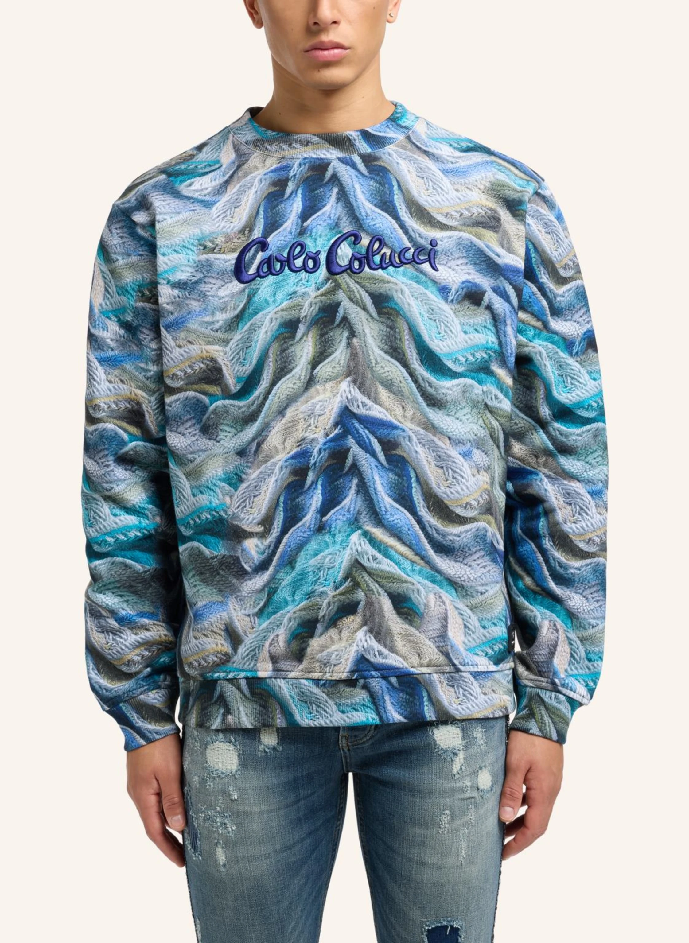 CARLO COLUCCI Sweatshirt - Artificial Knit DOTTI
