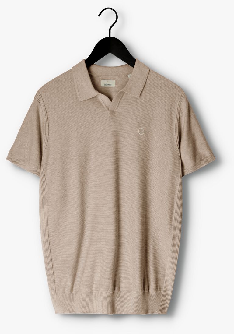 DSTREZZED bruine dstrezzed polo polo s/s melange slub