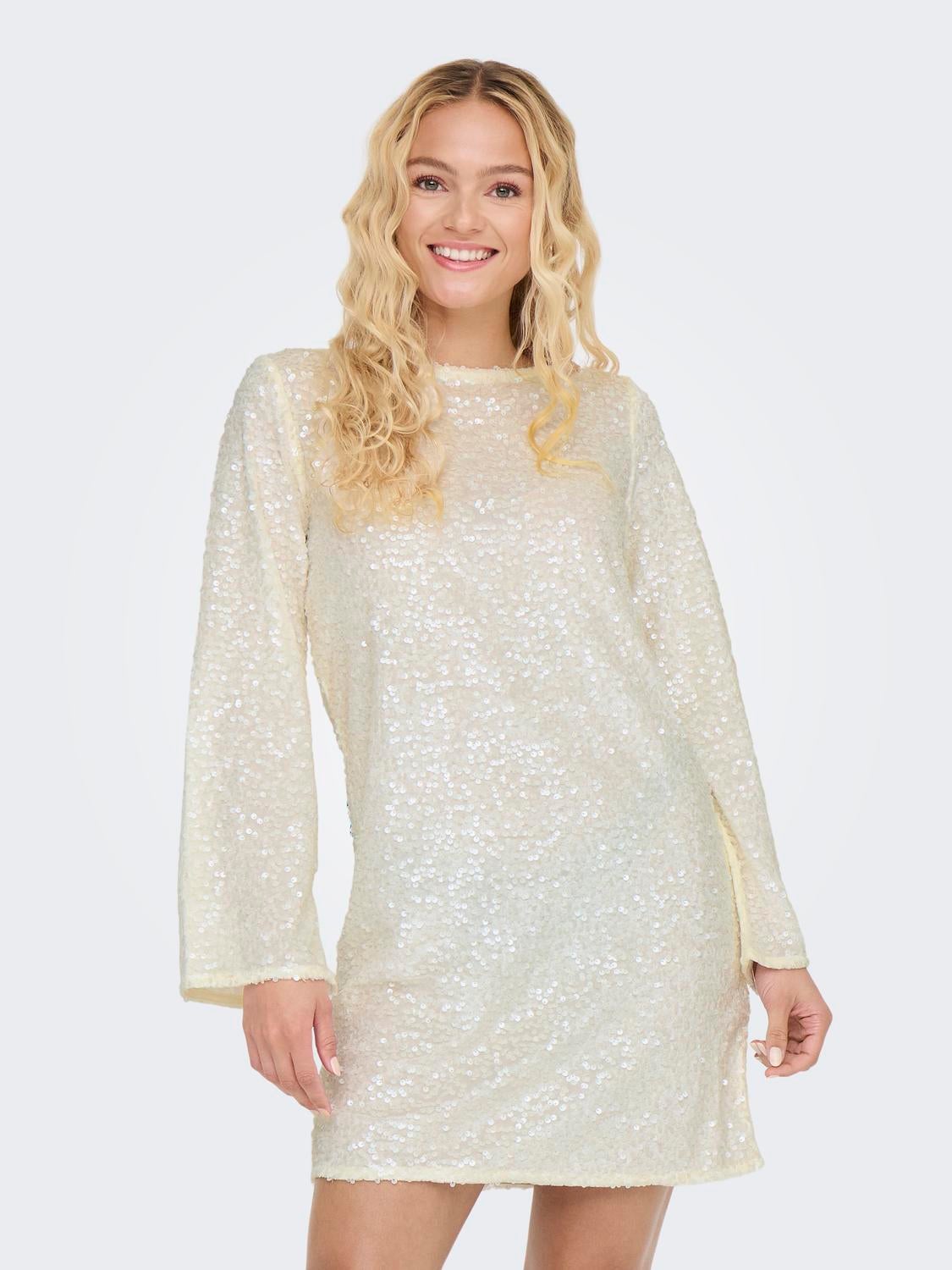 JDYSARA Kurzes Kleid Cloud Dancer