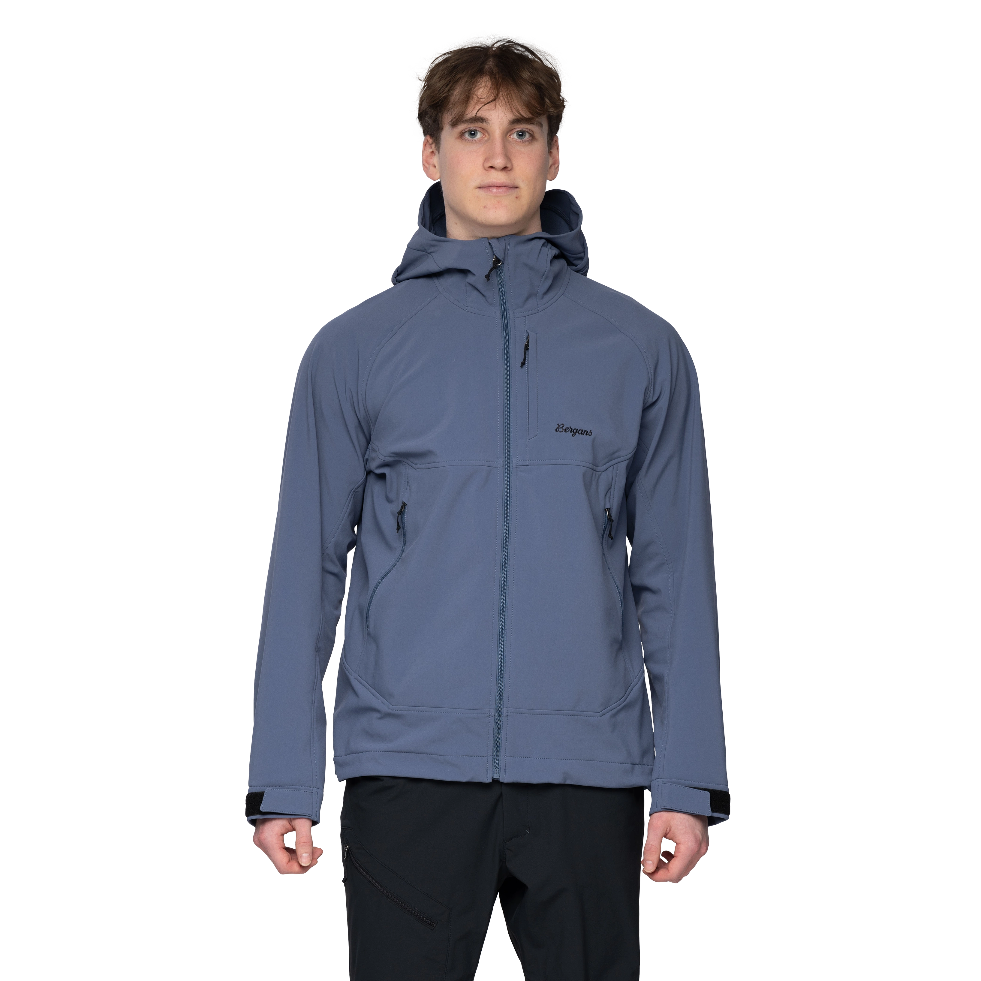 Vaagaa Softshell Jacket Hood Men Granite Blue
